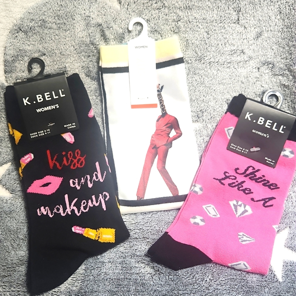 K. BELL & HOTSOX Fashion Socks